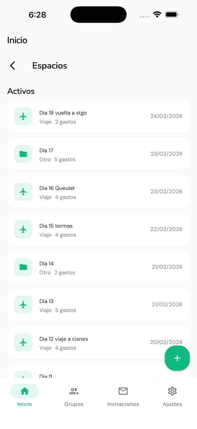 Espacios organizados en Divee